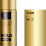 Cosmos Lac Premium Acrylic Σπρέι Βαφής Χρυσό με Γυαλιστερό Εφέ 400ml – GOLD R308